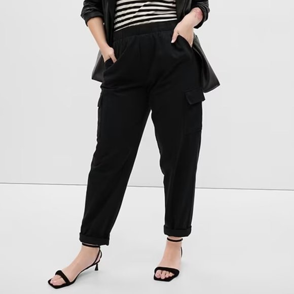 New NWT Gap Twill Cargo Pants XXL Black A425 - Picture 2 of 7